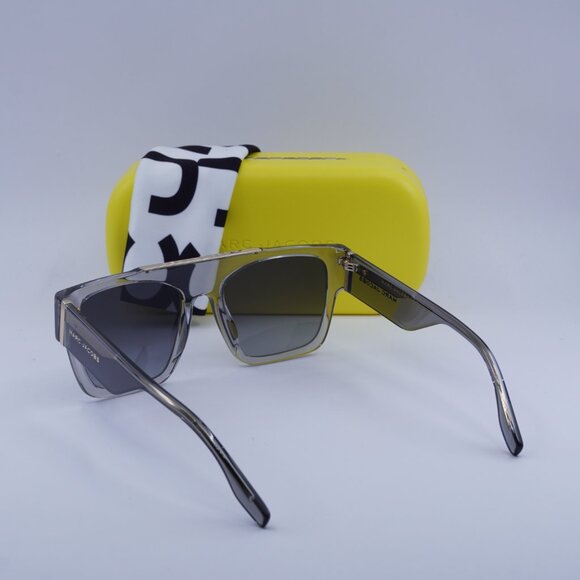 Marc Jacobs MARC 757/S 0KB7 9O Square Sunglasses - Transparent Dark Grey - Picture 7 of 13